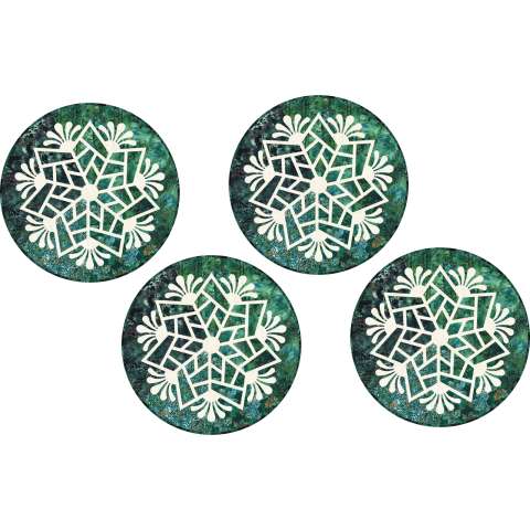 Scandinavian Snowflake McKenna Ryan This kit includes 5-1/4 total yards of Hoffman California Fabrics' Woodland Batiks fabric line. Fabric Only: $86.50 Kit with Replacement Papers: $110.50 Kit with Pattern: $126.00