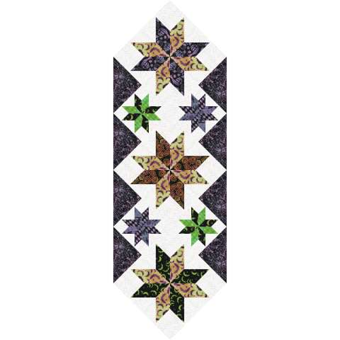 Mini Stars Table Topper in ColorStock This kit includes 3 1/4 total yards of Timeless Treasures' ColorStock fabric line. Fabric Only: $58.00 Kit with Replacement Papers: $74.00 Kit with Pattern: $90.00