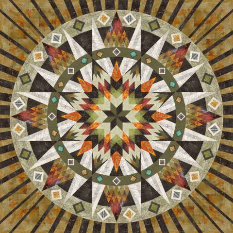 Disco Ball This kit includes 26 1/2 yards of fabric and binding to complete the quilt top. Fabric Only: $395.00 Kit with Replacement Papers: $478.25 Kit with Pattern: $505.00