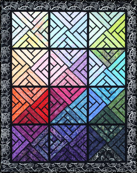 Fractured Paint Box with Caribbean Reef Strip Set