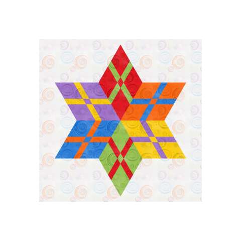 Woven Ribbon Star in ColoStock Dot Dot Goose