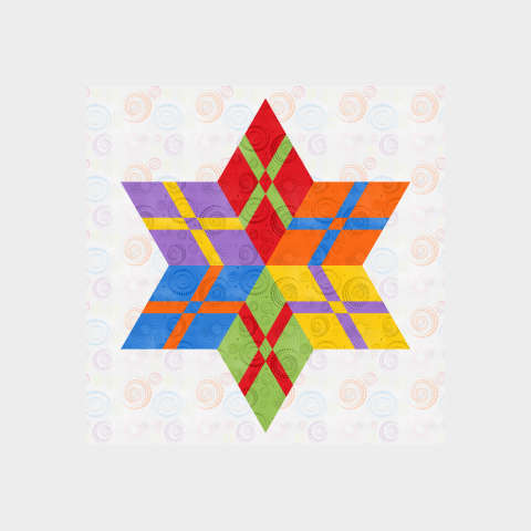 Woven Ribbon Star Dot Dot Goose, ColorStock by Judy and Judel Niemeyer