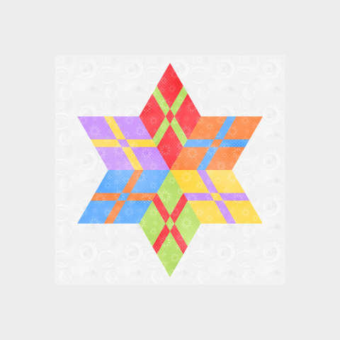 Woven Ribbon Star Dot Dot Star ColorStock designed by Judy and Judel Niemeyer