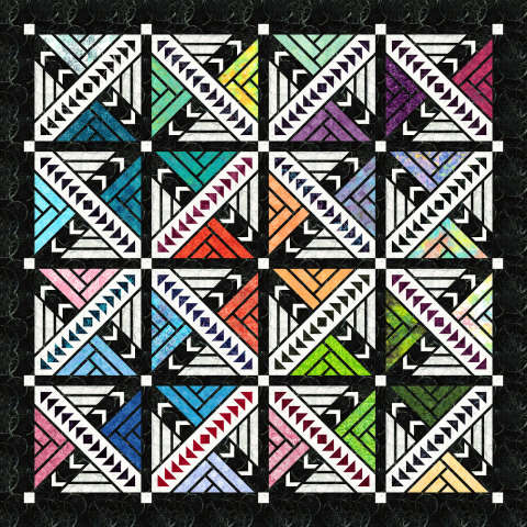 Crossroads in Caribbean Reef Strip Set