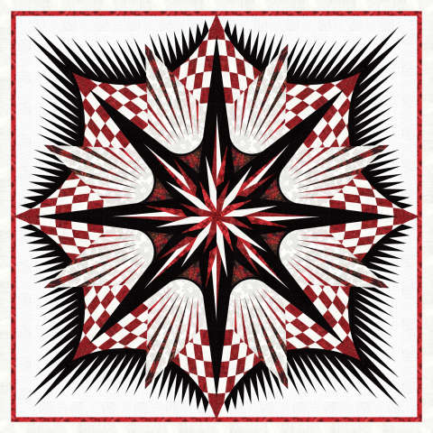 Time Travel in Hoffman Batiks Cover Quilt