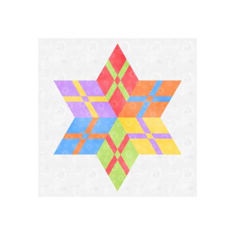 Woven Ribbon Star (Pastel)