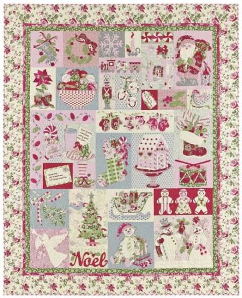 Noel Pattern and/or Kit by Verna Mosquera - White border