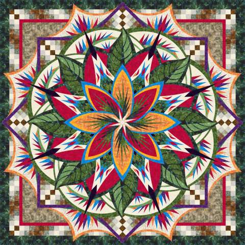 Jungle Magnolia - Jeweled - Queen