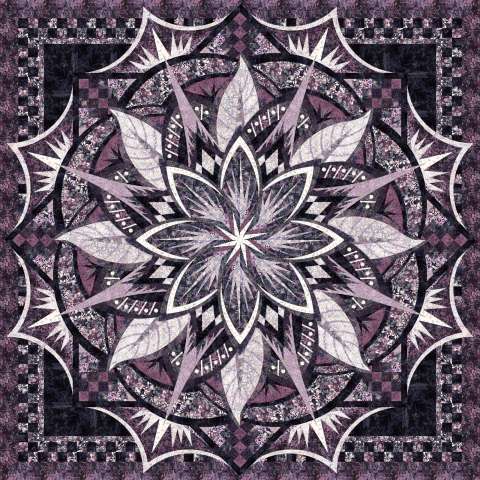 Jungle Magnolia Queen: Aubergine Colorway