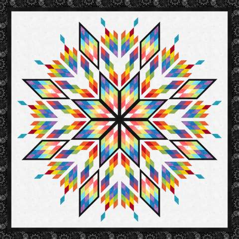 Confetti Cake in ColorStock • 100x100 $262.00 Fabric Only $311.50 Kit with Replacement Papers $334.00 Kit with Pattern