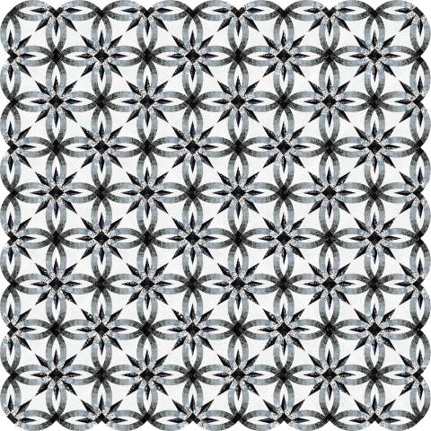 Achromatic Wedding Star King Size >104 116x116 • 1 Left $935.00 Kit with Pattern