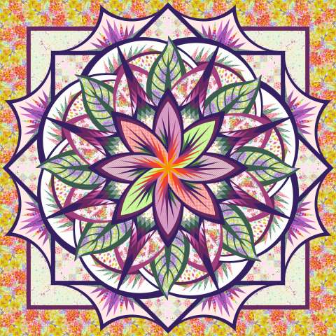 Jungle Magnolia Queen in Tula Pink's Untamed