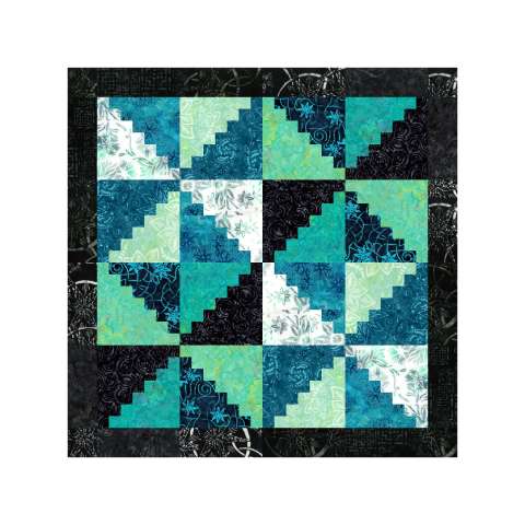 Cabin Cuddlebugs Gulf Coast Batiks This kit includes enough fabric and binding to complete the quilt top. Fabric Only: $36.00 Kit with Replacement Papers: $43.00 Kit with Pattern: $49.99