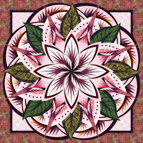 Jungle Magnolia Wall in Riley Blake