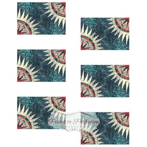 Milk Thistle Placemats - Fire & Ice Colored by Michele Everts