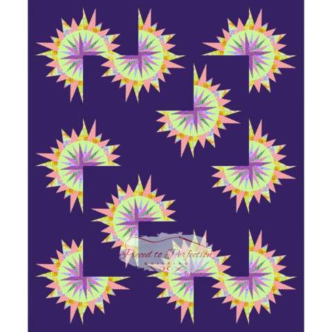 Sunflower Illusions using Untamed by Tula Pink