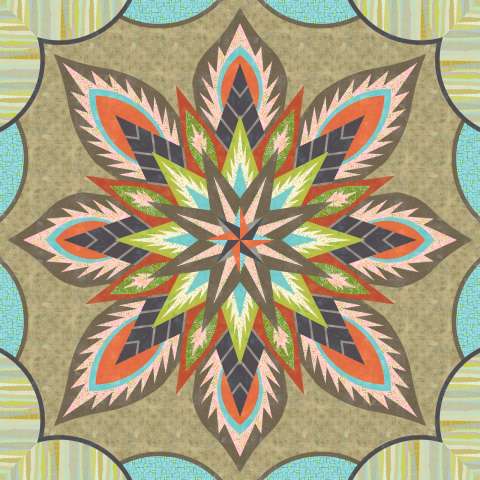 Dragon's Tail - Mid Century with Backing