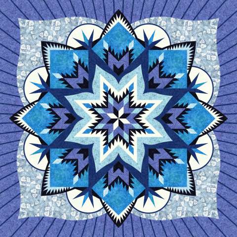 Peaceful Snowfall with Backing