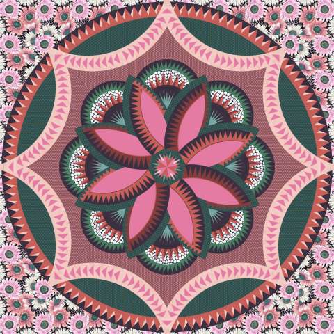 Lily Pond - Mostly Kaffe Prints and Shot Cottons