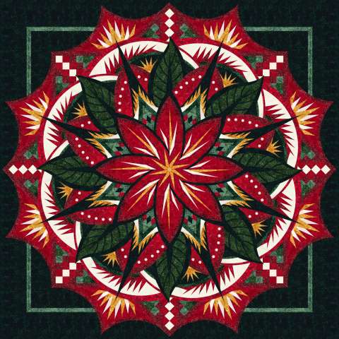 Jungle Magnolia Queen: Poinsettia Colorway