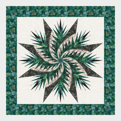 Evergreen Fern McKenna Ryan Woodland Batik Collection (Coversheet Version) April 2025