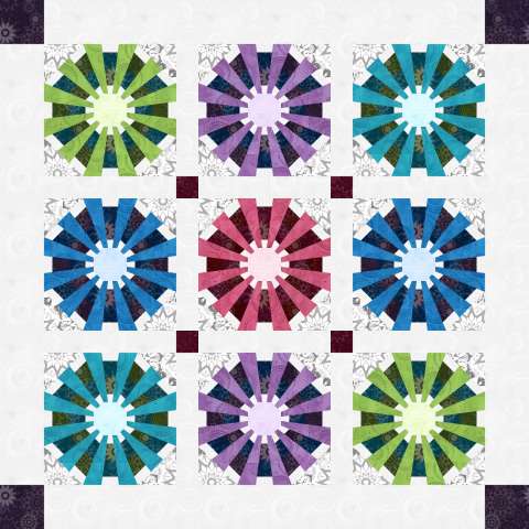 Pinwheel Patch in ColorStock