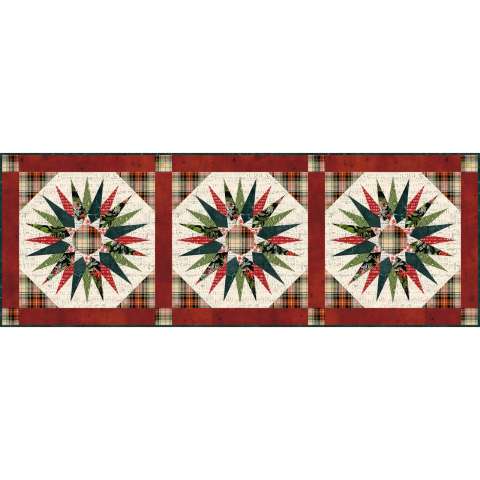 Polish Star in Tim Holtz Christmas Fabrics