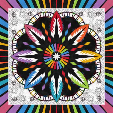 Unicorn Galaxy in ColorStock Cotton Basics by Judy and Judel Niemeyer This kit includes enough fabric to complete this quilt top including the binding. Fabric Only: $247.50 Kit with Replacement Papers $301.50 Kit with Pattern: $329.00