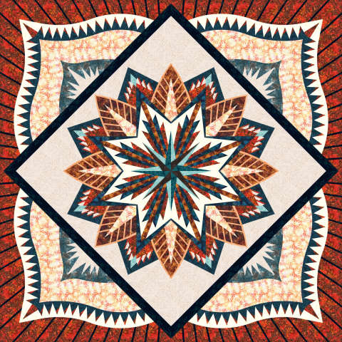 Monument Valley in Hoffman Batiks