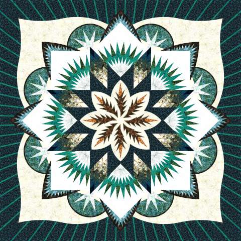 Kentucky Spirits Hoffman Fabrics 2025 This kit includes 22 1/2 yards of fabric, including the binding. Fabric Only: $336.50 Kit with Replacement Papers: $401.50 Kit with Pattern: $423.50