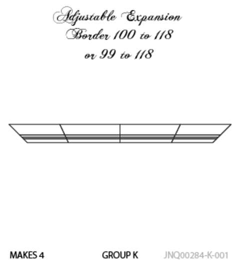 3-Tiered K2-001 Adjustable  Border 100