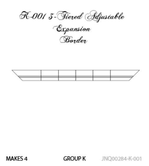 3-Tiered K1-001 Adjustable Border 99