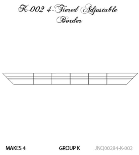 4-Tiered K1-002 Adjustable Border 99