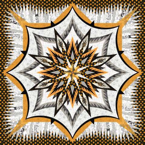 Cajun Spice in Costume Makers by Riley Blake • 85x85 • 3 Left $315.00 Fabric Only $382.50 Kit with Replacement Papers $409.00 Kit with Pattern