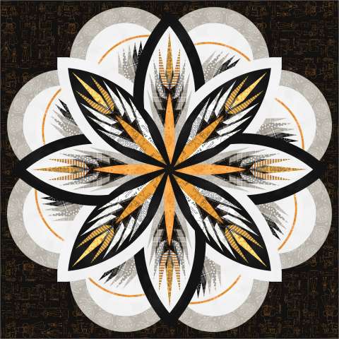 Sea Holly in Costume Makers by Riley Blake • 65x65 • 2 Left $207.00 Fabric Only $229.50 Kit with Replacement Papers $250.00 Kit with Pattern