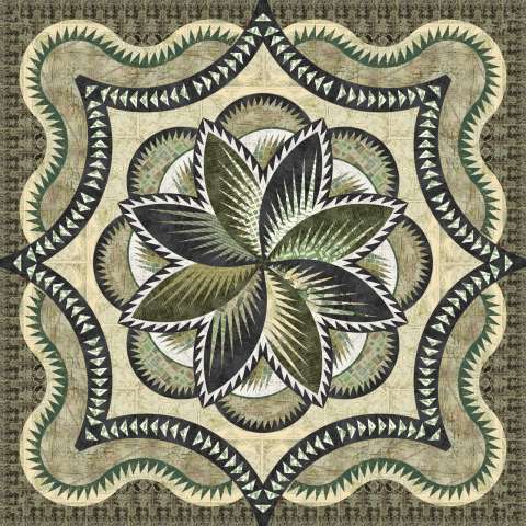 Green Hosta Hues • 100x100 SALE! $438.25 ($480.50) Kit with Pattern