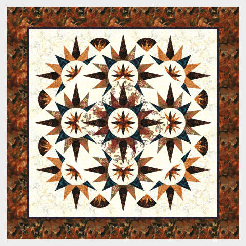 Arizona Cactus in Hoffman Batiks