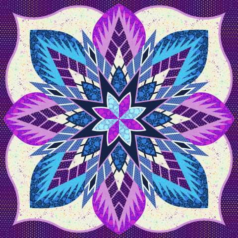 Crimson Poppy in Tula Pink 