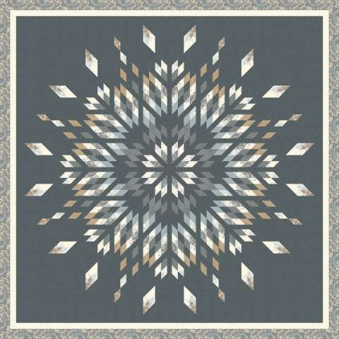 Chantilly Star in Marcus Fabrics Franklin House Collection Dark This kit includes the fabrics and binding to complete the quilt top. Fabric Only: $289.25 Kit with Pattern: $312.00