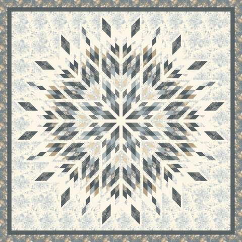 Chantilly Star in Marcus Fabrics Franklin House Collection Light This kit includes the fabrics and binding to complete the quilt top. Fabric Only: $293.25 Kit with Pattern: $316.00
