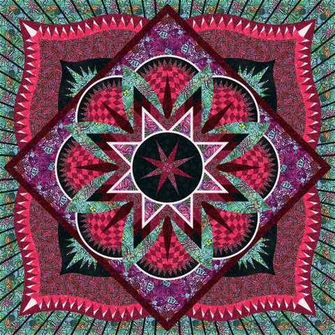 Artisan Traditions in Riley Blake Expressions Batiks Ruby and Teal This kit includes the fabrics and binding to complete the quilt top. Fabric Only: $398.25 Kit with Pattern: $427.50