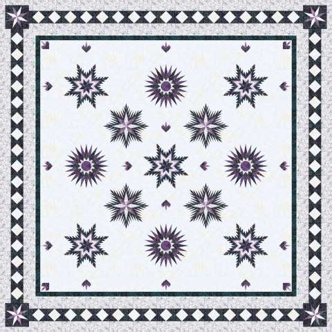 Winter Traditions Christmas Expansion QST Star Tonga Batiks Almond This kit includes 29-7/8 total yards of Timeless Treasures Cedar and Sleighbells collection Fabric Only: $432.50 Kit with Pattern: $546.00