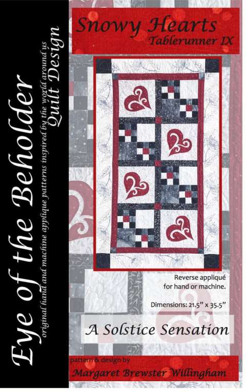 Snowy Hearts Tablerunner