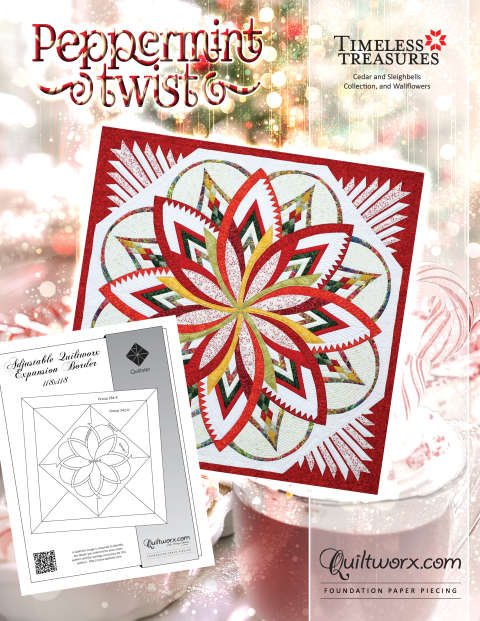 Peppermint Twist Expansion 68 to 99 inch to 118 inch Square