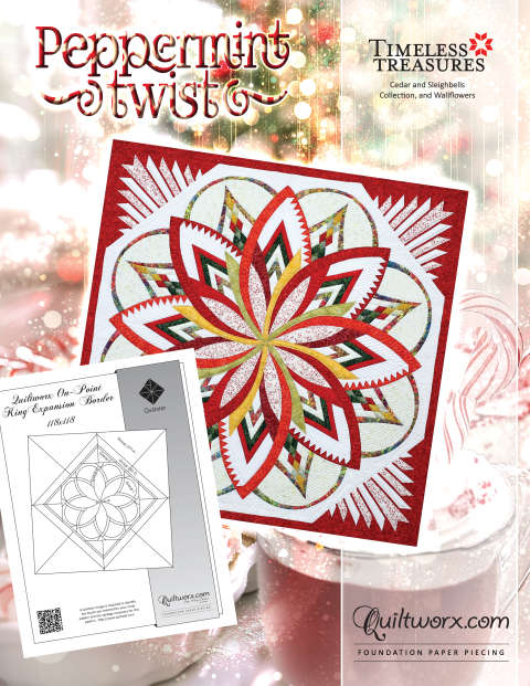 Peppermint Twist On Point Expansion from 68 to 80 to 118 in King