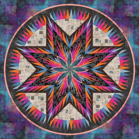 Tim Holtz Video Sample Cosmic Fireworks 68 in