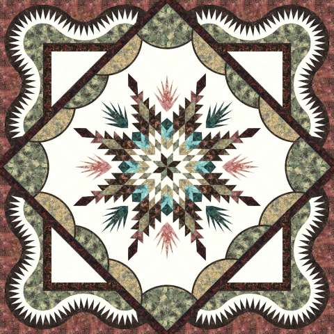 Boughs of Holly: QU Boise Colorway