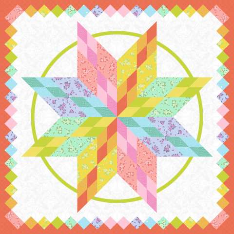 PopStar in Tula Pink This kit includes the fabrics and binding to complete the quilt top. Fabric Only: $90.00 Kit with Replacement Papers: $105.75 Kit with Pattern: $126.00