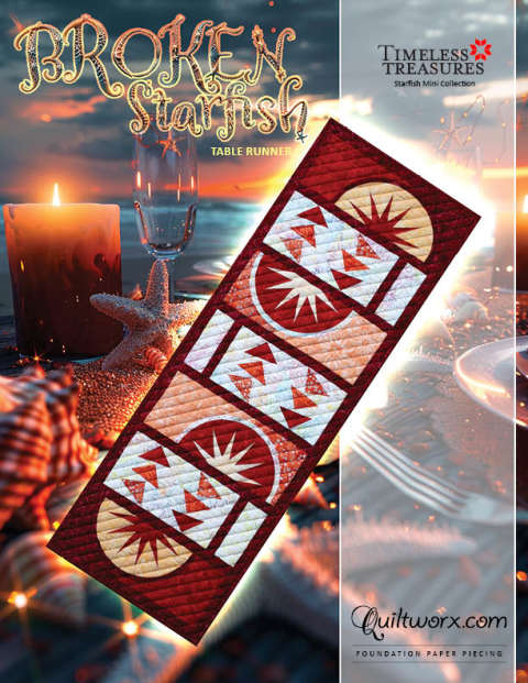 Broken Starfish Table Runner