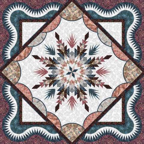 Boughs of Holly:  Blush Horizon Colorway 